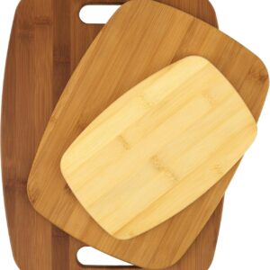 GoodCook Bamboo Cutting Board 3-Pack, Eco-Friendly Knife-Friendly Boards, 6x9-Inch, 9x12-Inch, 11x15-Inch, Durable and Moisture Resistant, Perfect for Food Prep and Serving