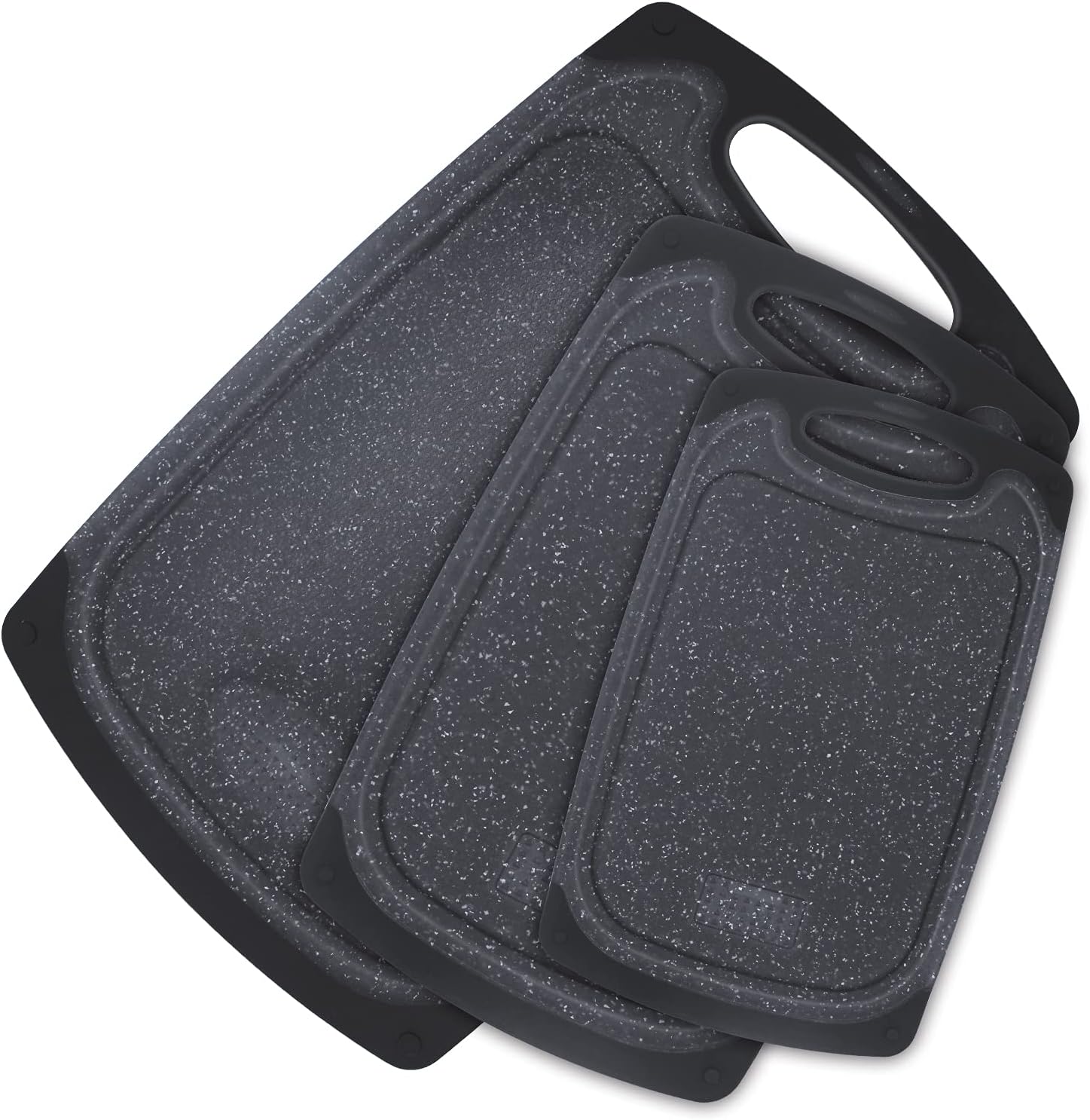 KIMIUP Kitchen Cutting Board (Set of 3),Professional Chopping Boards Sets,Dishwasher Safe Cutting Boards With Juice Grooves & Carrying Handle & No BPA - Image 10