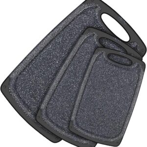 KIMIUP Kitchen Cutting Board (Set of 3),Professional Chopping Boards Sets,Dishwasher Safe Cutting Boards With Juice Grooves & Carrying Handle & No BPA