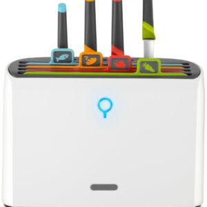 Modern Innovations Smart Cutting Boards and Knife Set, Self Cleaning Cutting Board & Knives Holder, Color Coded Cutting Board Set With Knives, All-In-One Cleaning Knife and Cutting Board Set