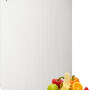 Titanium Cutting Board, 100% Pure Titanium Chopping Board for Kitchen, Hygiene & Durability Double Sided Cutting Board, Non-toxic Chopping Board, Dishwasher Safe (11.8\u201C x 7.9\u201D)